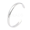 Non-Tarnish 304 Stainless Steel Open Cuff Plain Bangles BJEW-H591-01P-02-1