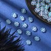 35Pcs Transparent Spray Painted Glass Beads GLAA-YW0001-73A-5