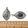 Natural Snowflake Obsidian Pendants G-Q158-02A-3