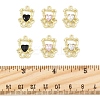 10Pcs Alloy with Rhinestone Pendants ALRI-FS0001-07-5