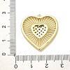 Rack Plating Brass Micro Pave Clear Cubic Zirconia Pendants X-KK-L210-010G-3