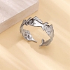304 Stainless Steel Cuff Bangles for Women LS-BJEW-P372-01P-1