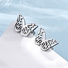 Tarnish Resistant 304 Stainless Steel Stud Earrings with 316 Surgical Stainless Steel Pins PW-WG57925-02-3