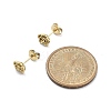 Ion Plating(IP) 304 Stainless Steel Stud Earrings X-EJEW-P300-01G-5