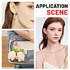 30Pcs 5 Styles Round Shell Pearl Connector Charms PALLOY-CA00023-7
