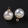 UV Plating Rainbow Iridescent Acrylic Pendants X1-OACR-E008-16KCG-4