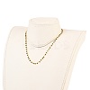 Brass Handmade Glass Beaded   Necklaces NJEW-JN03135-03-5