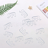 80Pcs Iron Paper Clip FIND-SP0004-77-7