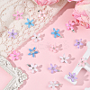 30Pcs 5 Colors Zinc Alloy Resin Hair Fastener OHAR-SC0001-16A-5