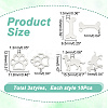 30Pcs 3 Style 304 & 201 Stainless Steel Pendants STAS-AR0001-82-2