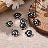 Platinum Plated Alloy Charms X-ENAM-S118-02C-P-5
