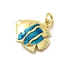 Brass Enamel Pendants KK-I378-13G-C-3