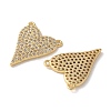 Brass Micro Pave Clear Cubic Zirconia Pendants KK-Q031-44G-04-2