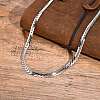 Stainless Steel Cuban Link Chains Necklaces LS-PW-WGE1B56-01-5