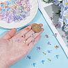 180Pcs 6 Colors Transparent Resin Cabochons RESI-DR0001-07-3