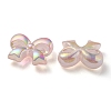 UV Plating Luminous Transparent Acrylic Beads OACR-P010-07A-2