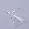 Transparent Glass Funnel Hopper AJEW-WH0104-46C-2