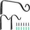 Iron Wall Hanging Bracket Plant Hooks HJEW-FH0001-04-1
