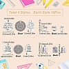 40Pcs 4 Style Tibetan Style Alloy Pendants for Teachers' Day TIBE-SC0001-80-2