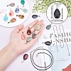 DIY Teardrop Pendant Necklaces Making Kits DIY-SC0001-33-3