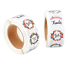 1 Inch Thank You Sticker Self-Adhesive Kraft Paper Gift Tag Stickers DIY-GL0001-05-07-1