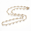 304 Stainless Steel Chain Necklaces LS-STAS-P164-17G-1