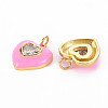 Brass Enamel Pendants KK-T013-15E-NF-2