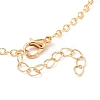 Rack Plating Alloy Heart Pendant Necklaces Sets LS-NJEW-B081-07A-11