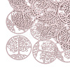 430 Stainless Steel Filigree Pendants LS-STAS-T042-06E-1
