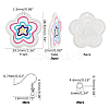 DIY Acrylic Flower Earrings Making Kits DIY-FH0002-79-4