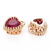 Brass Micro Pave Cubic Zirconia Charms KK-S356-773H-2