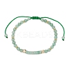 Natural Green Aventurine Braided Bead Bracelets BJEW-JB11241-03-2