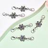 5Pcs Alloy Pendant Decorations HJEW-YW00135-2