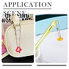 DIY Heart Pendant Silicone Molds & Iron Pendant Making Kits DIY-TA0011-01-8
