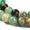 Natural Green Line Jasper  Beads Strands X-G-B128-A03-02-4