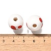 Valentine's Day Element Printed Wood Beads WOOD-R002-01-01-3