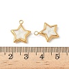 304 Stainless Steel Enamel Charms STAS-V015-37G-3