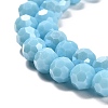 Electroplate Opaque Glass Beads Strands EGLA-A035-P8mm-A08-3