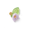 6pcs Resin Imitation Pearl Charms PALLOY-JF03423-4