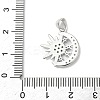 Brass Micro Pave Clear Cubic Zirconia Pendants KK-L254-05P-3