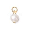 Natural Cultured Freshwater Pearl Potato Charms PALLOY-JF03920-02-3