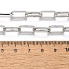 Non-Tarnish Unisex 304 Stainless Steel Paperclip Chain Necklaces NJEW-H215-02P-2