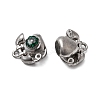 304 Stainless Steel Pave Rhinestone Charms STAS-G369-02P-2
