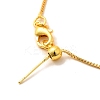Rack Plating Brass Box Chain Adjustable Slider Bracelets Making for Women BJEW-G735-10G-2