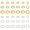   36Pcs 6 Styles Long-Lasting Plated Alloy Bead Frame FIND-PH0018-71-1