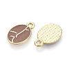 Alloy and Enamel Pendants PALLOY-T093-11B-G-2