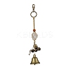 Natural Quartz Crystal Pouch Feng Shui Hanging Ornament HJEW-JM02377-4
