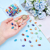100Pcs 10 Colors Transparent Electroplate Glass Beads Strands EGLA-PH0001-70-3