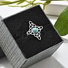Synthetic Turquoise Finger Rings LS-RJEW-I110-02P-01-1