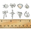 18Pcs 8 Styles Alloy Glass & Resin Pendants DIY-FS0005-35-5